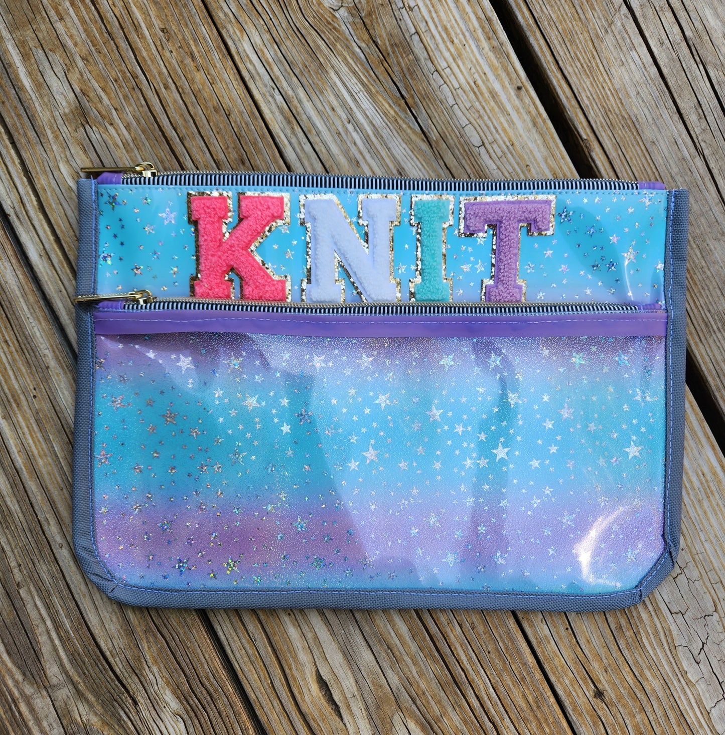 Large Knit project pouch