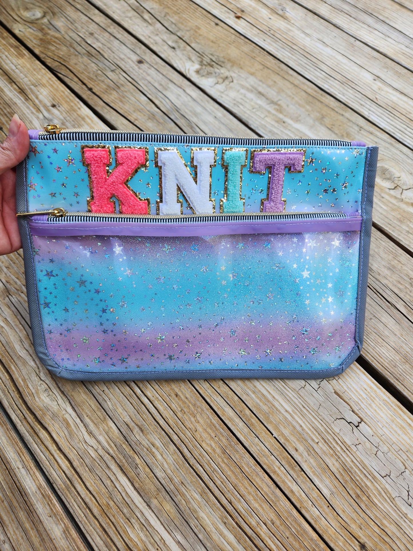 Large Knit project pouch