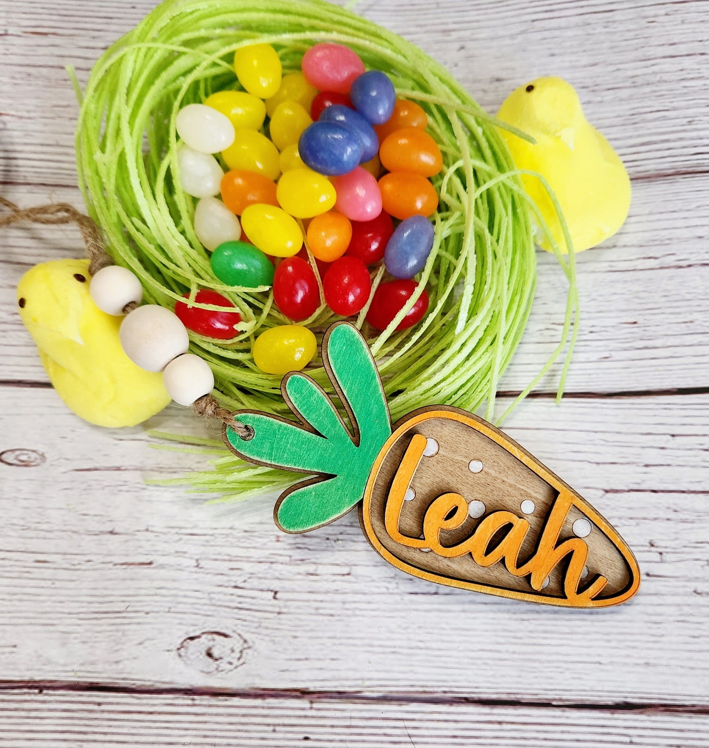 Carrot Easter Basket Tag