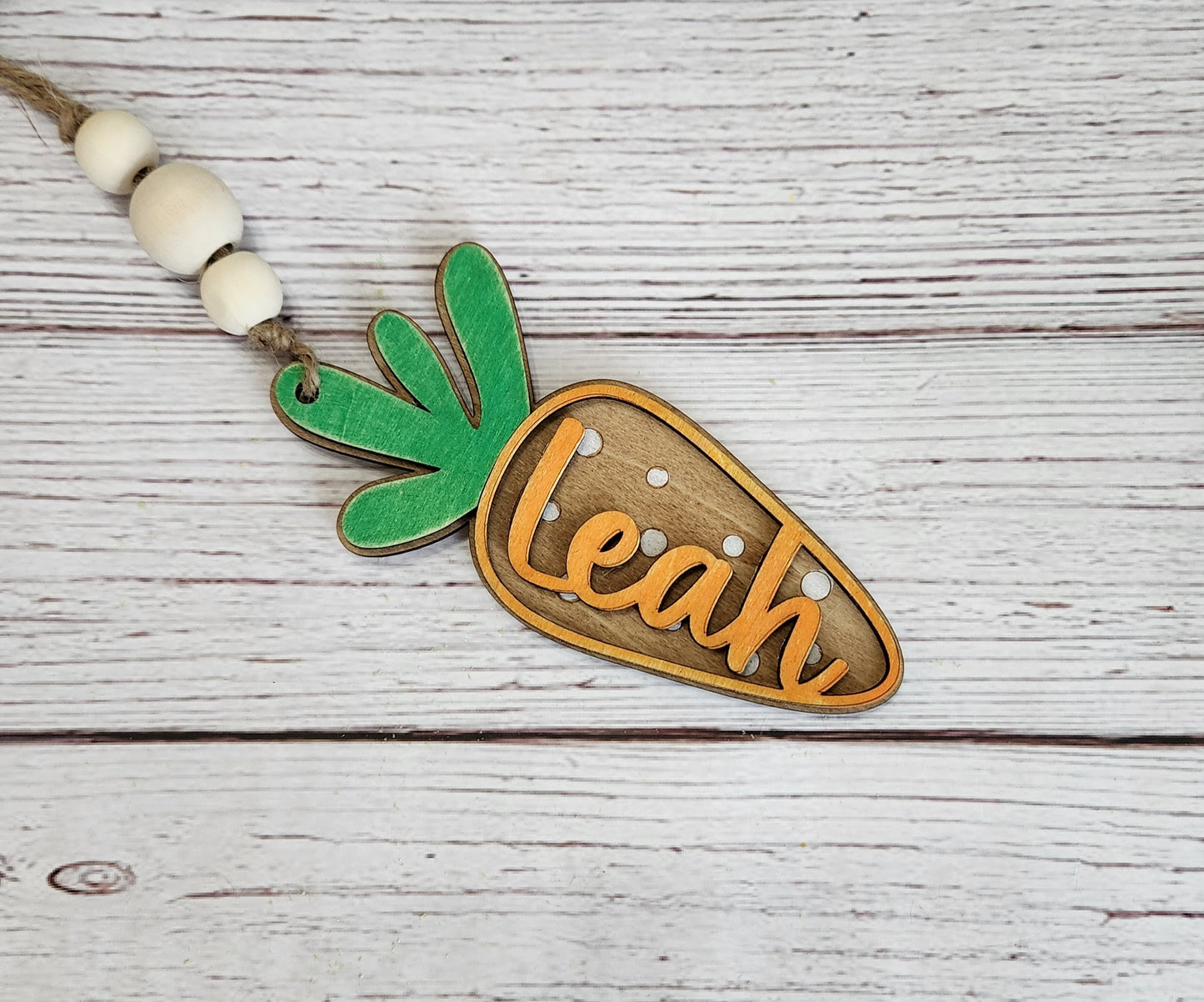 Carrot Easter Basket Tag