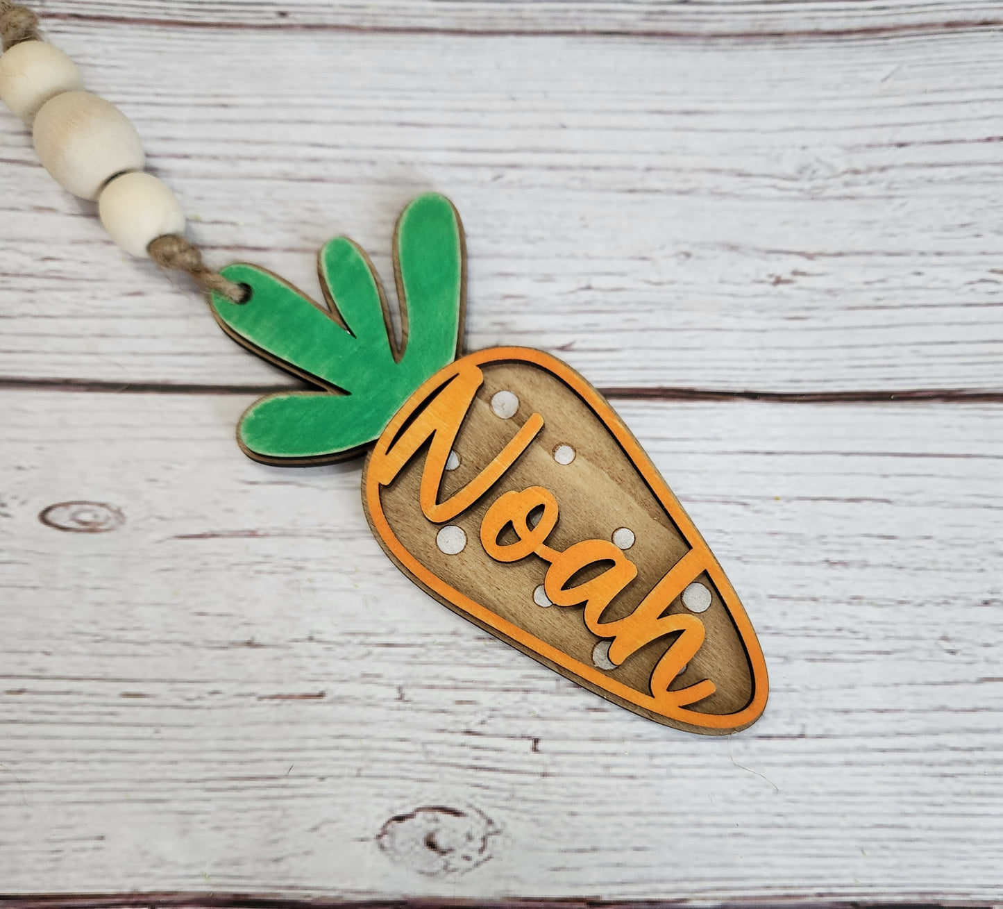 Carrot Easter Basket Tag