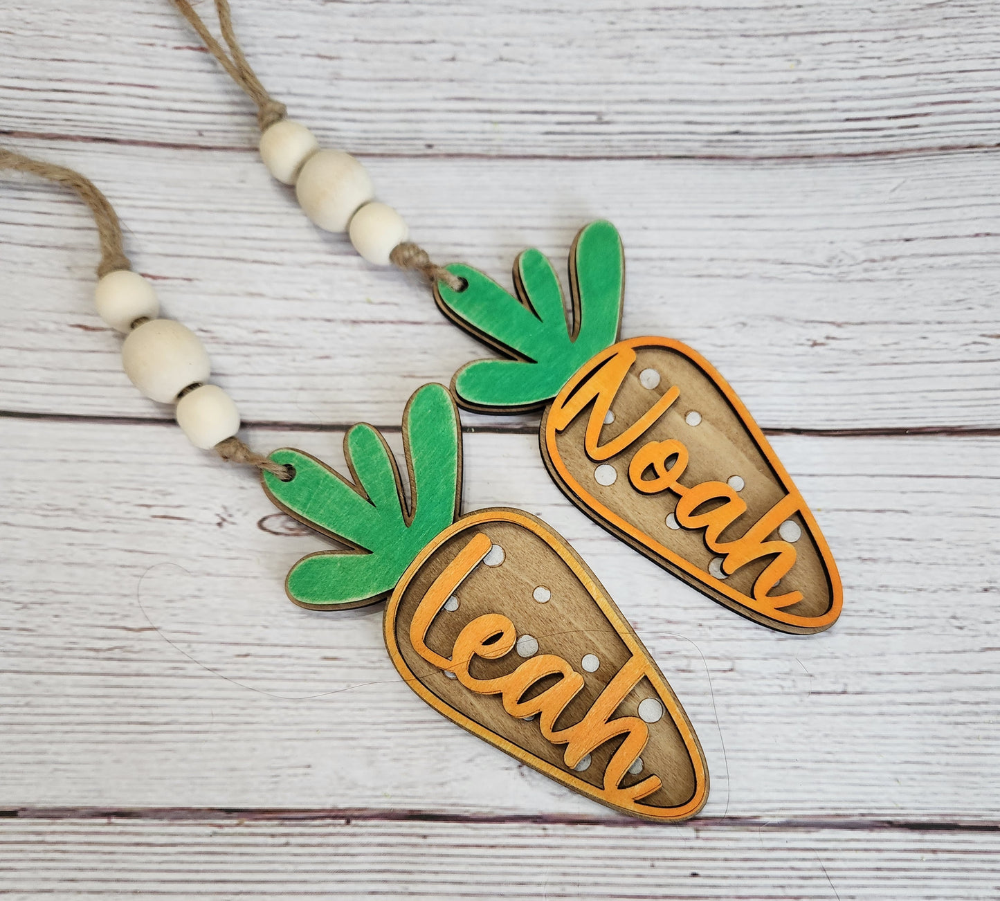 Carrot Easter Basket Tag