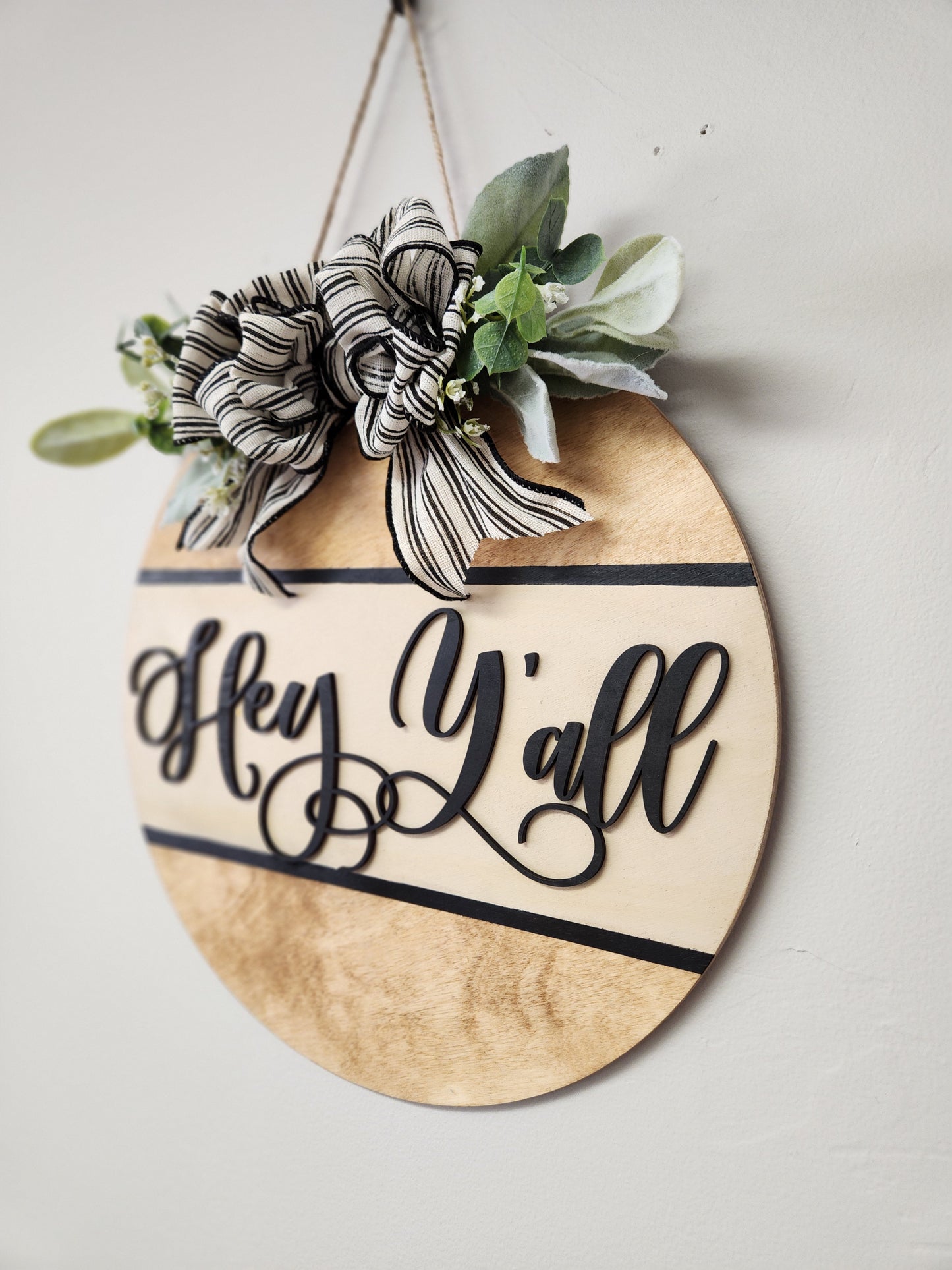 Hello Ya'll door sign