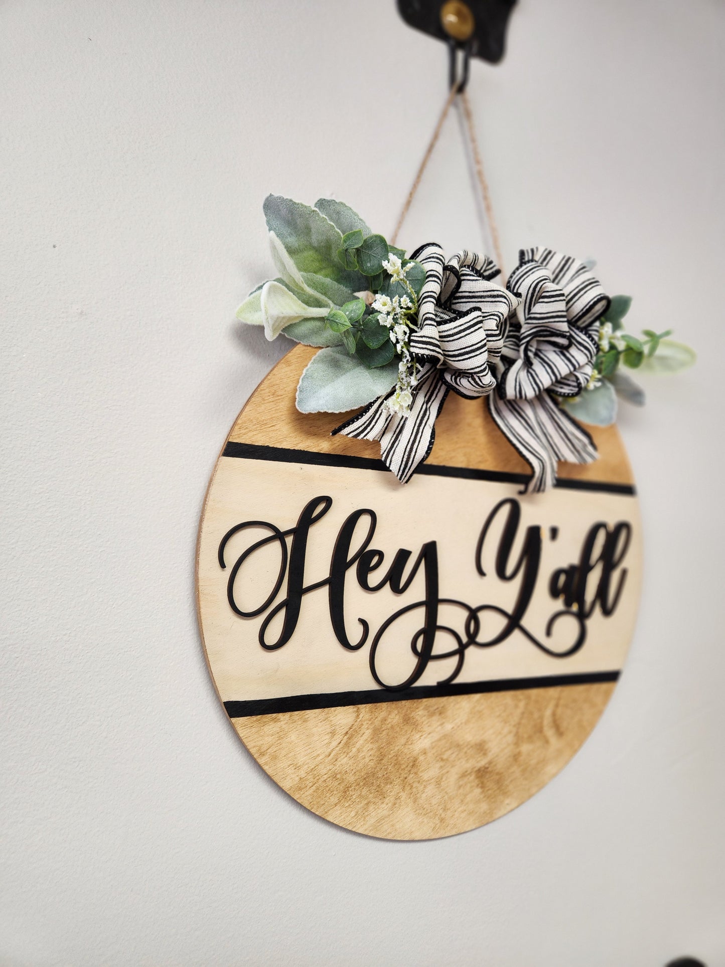 Hello Ya'll door sign