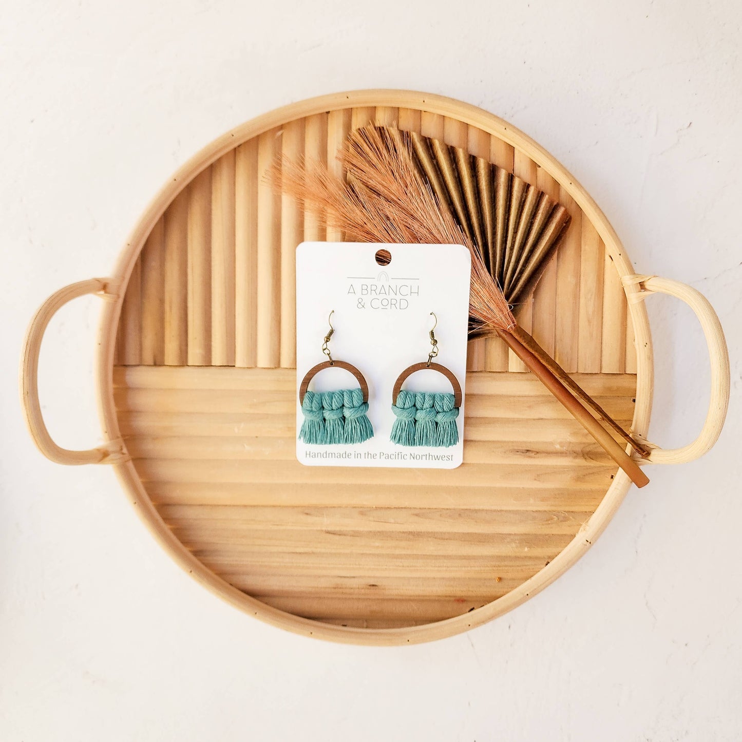 Macrame Fringe Earrings