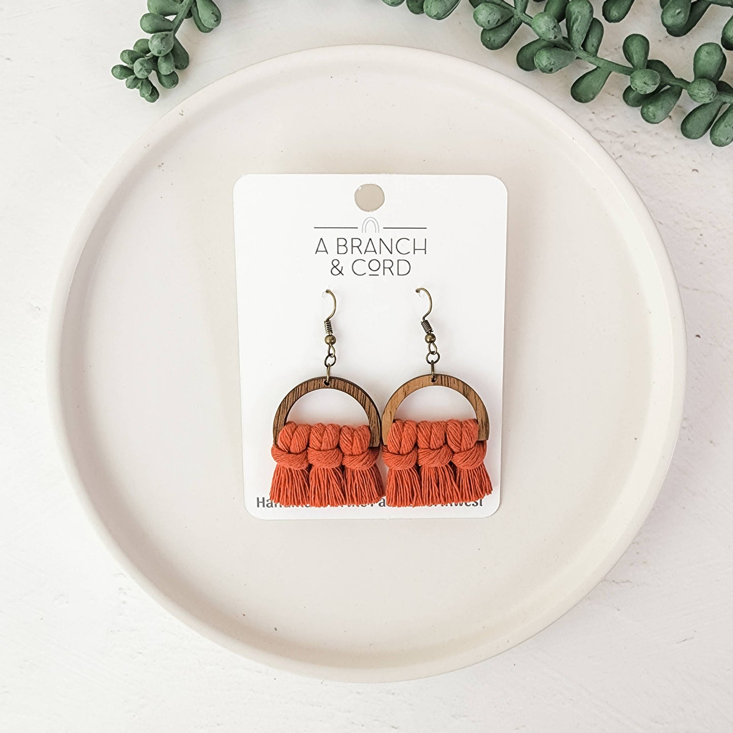 Macrame Fringe Earrings