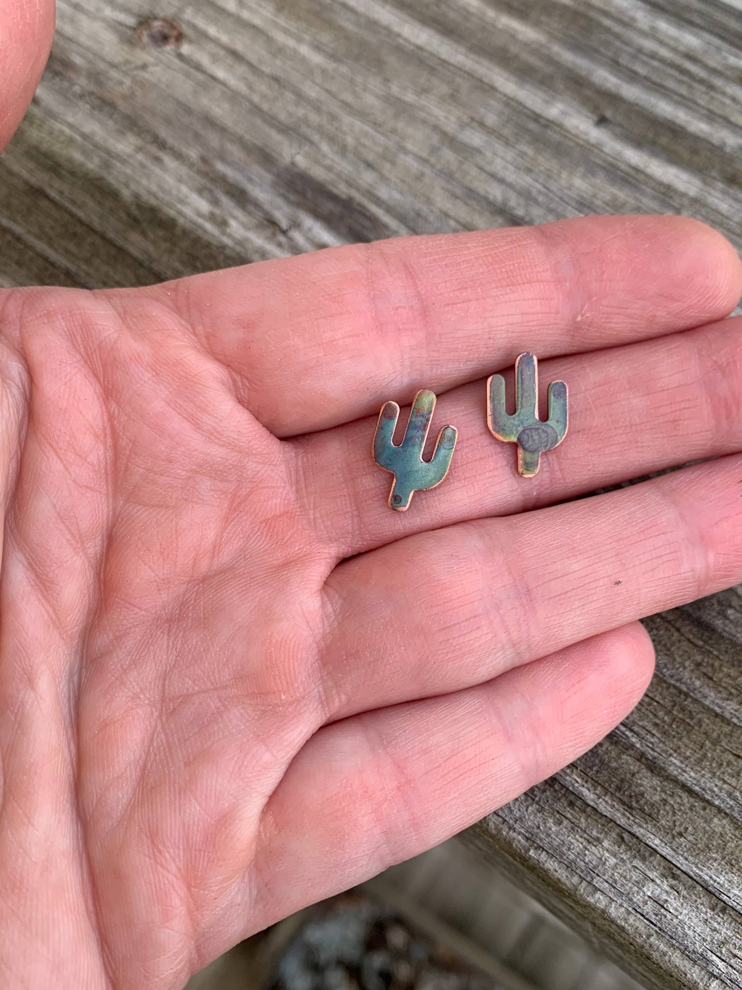 Mini Cactus Stud Earrings