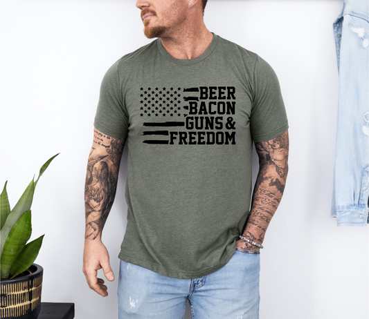 Beer, Bacon, Guns and Freedom Shirt