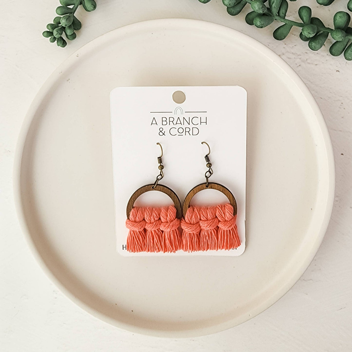 Macrame Fringe Earrings