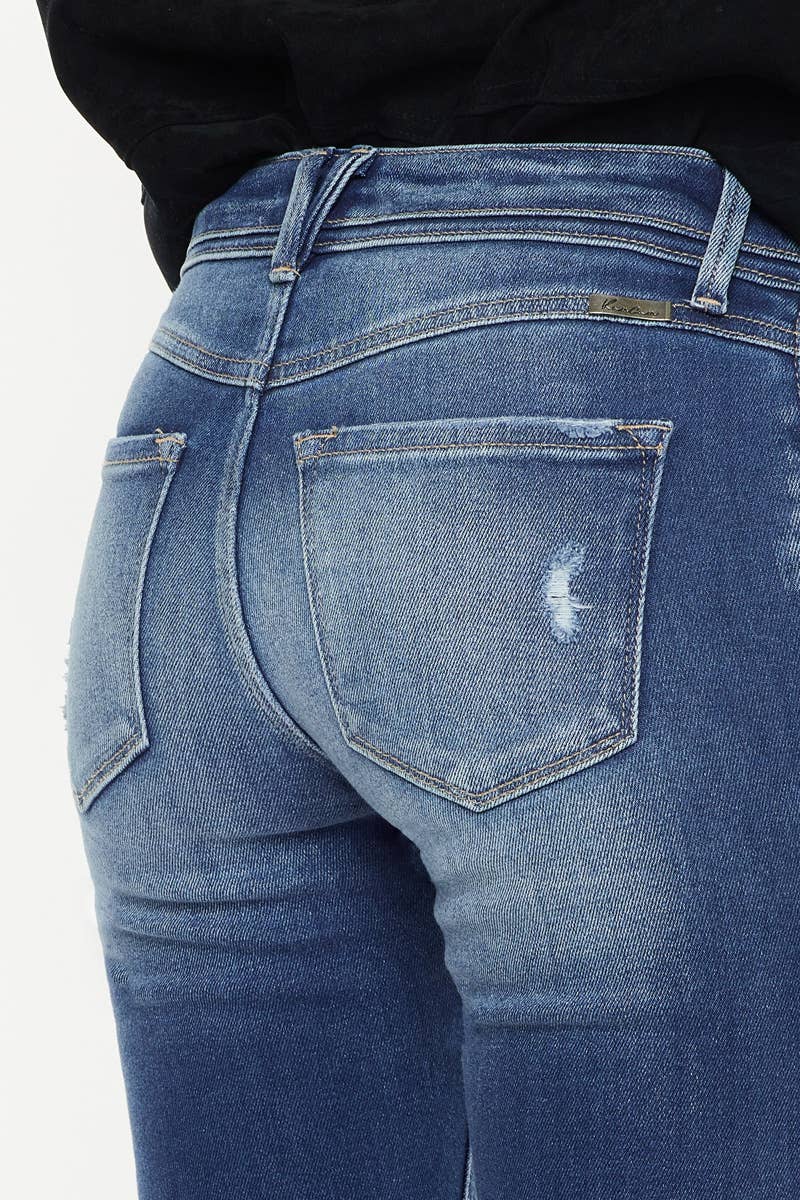 KanCan Straight Leg Mid Rise Jeans