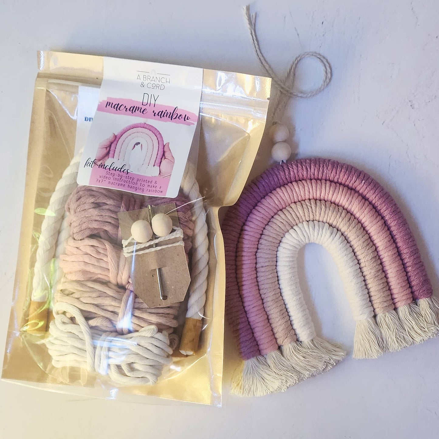 DIY Macrame Rainbow Kit