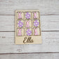 Easter tic tac toe board game