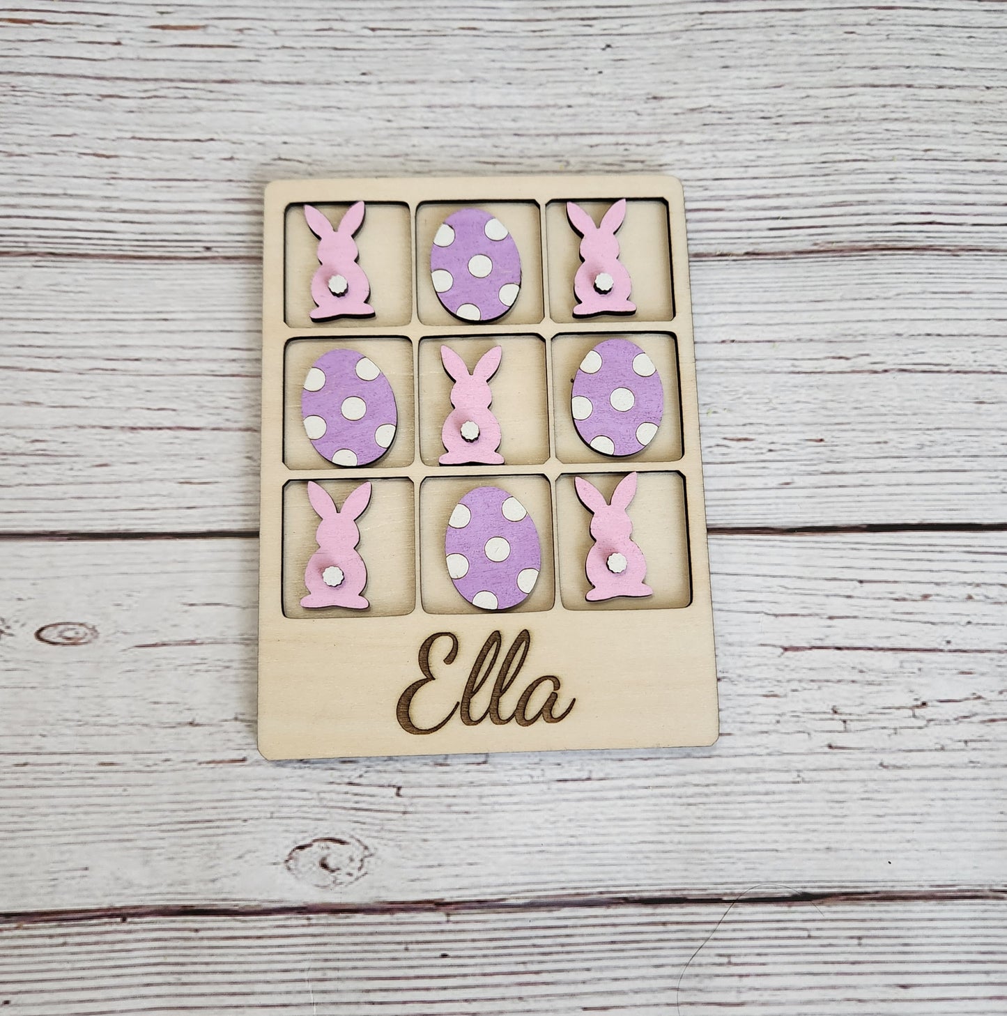 Easter tic tac toe board game