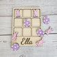 Easter tic tac toe board game