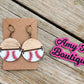 Baseball earrings