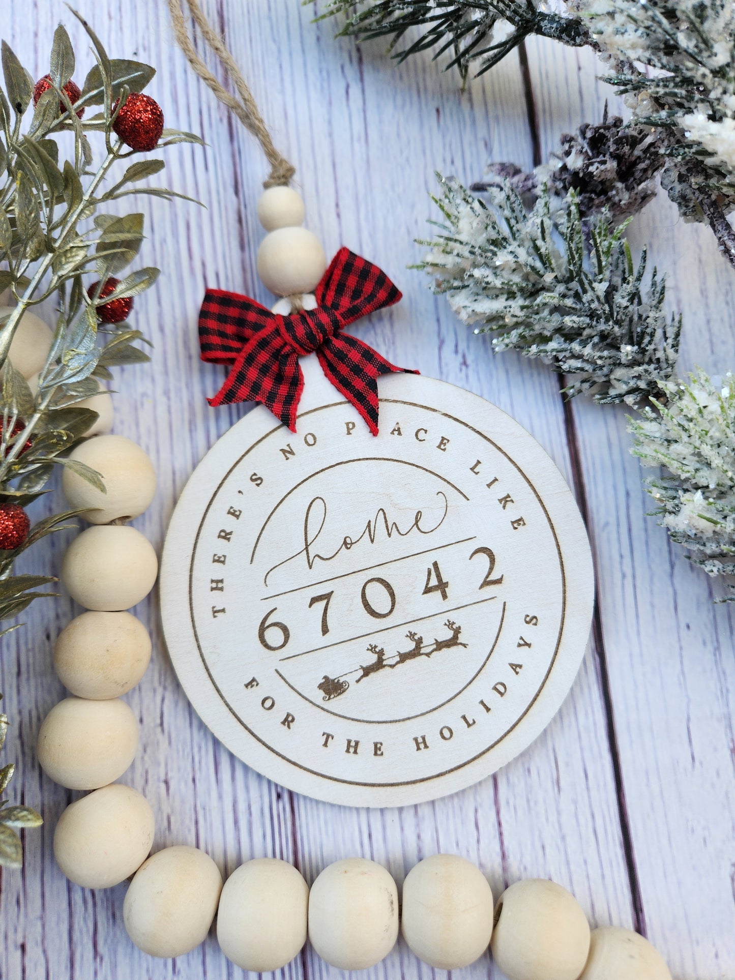 Custom zip code ornament