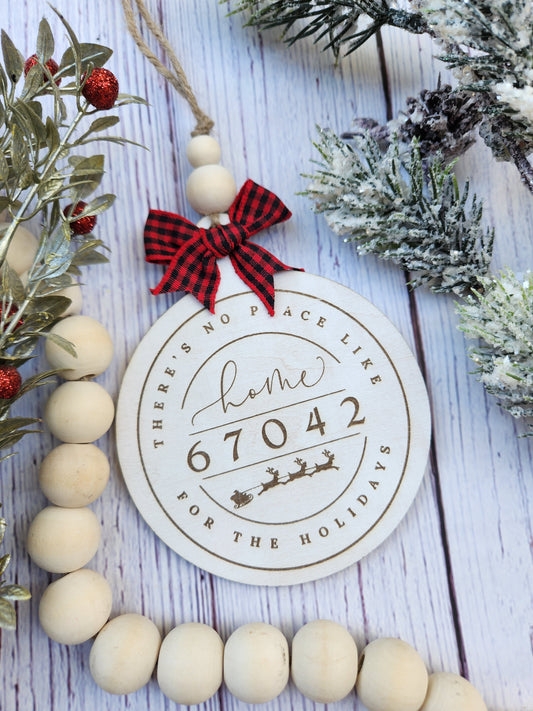 Custom zip code ornament