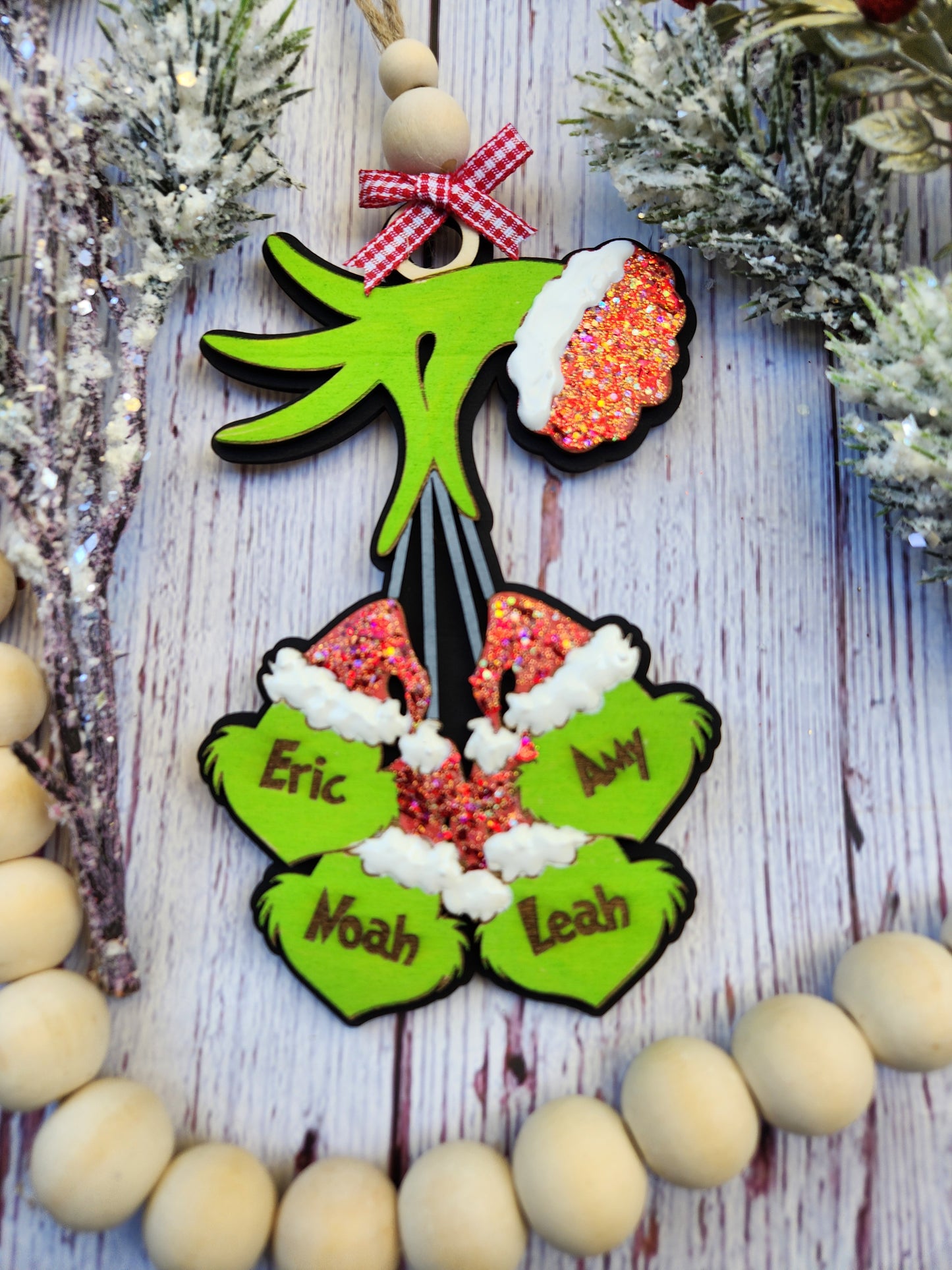 Customized Grinch Family Ornament