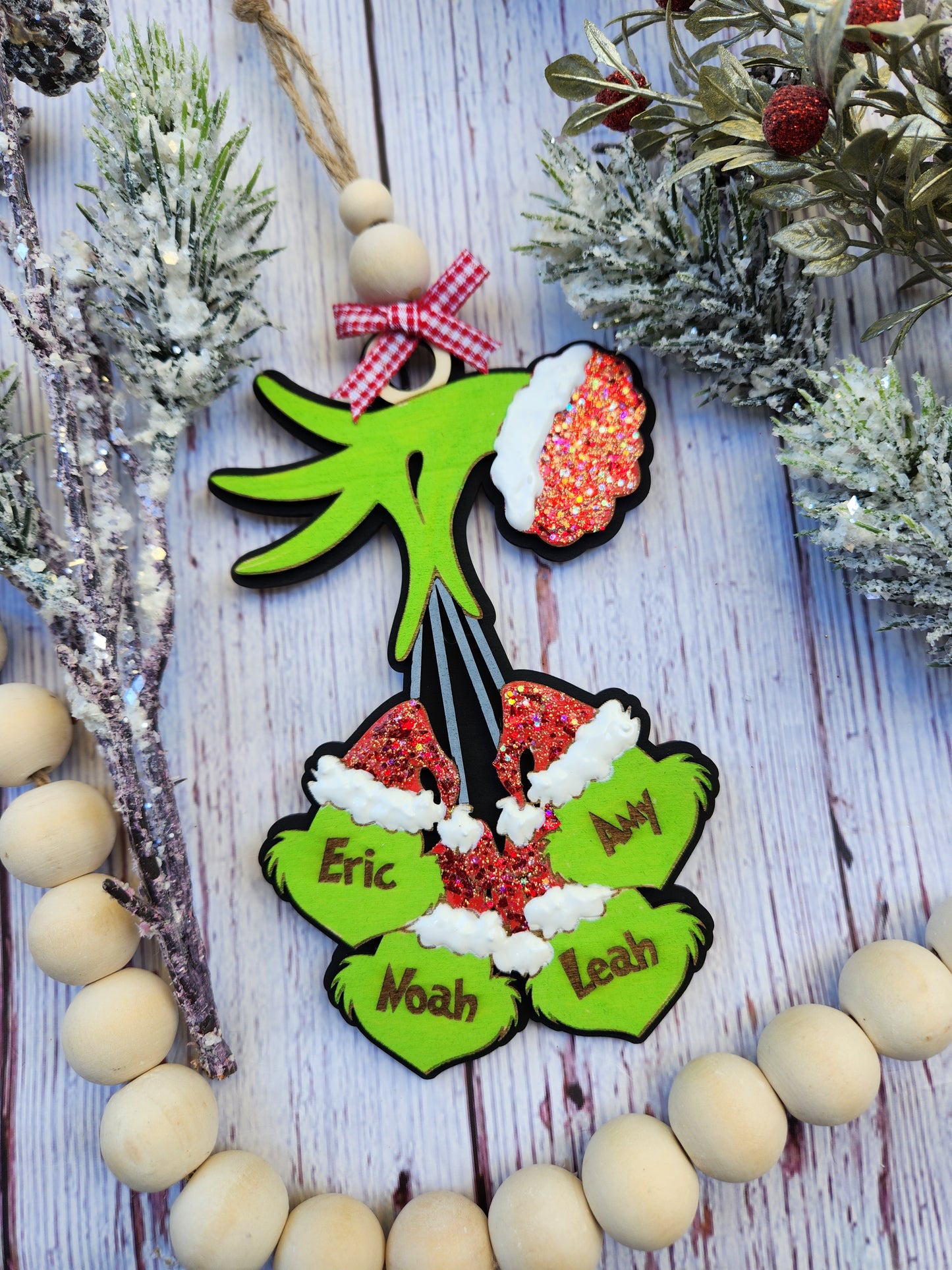 Customized Grinch Family Ornament