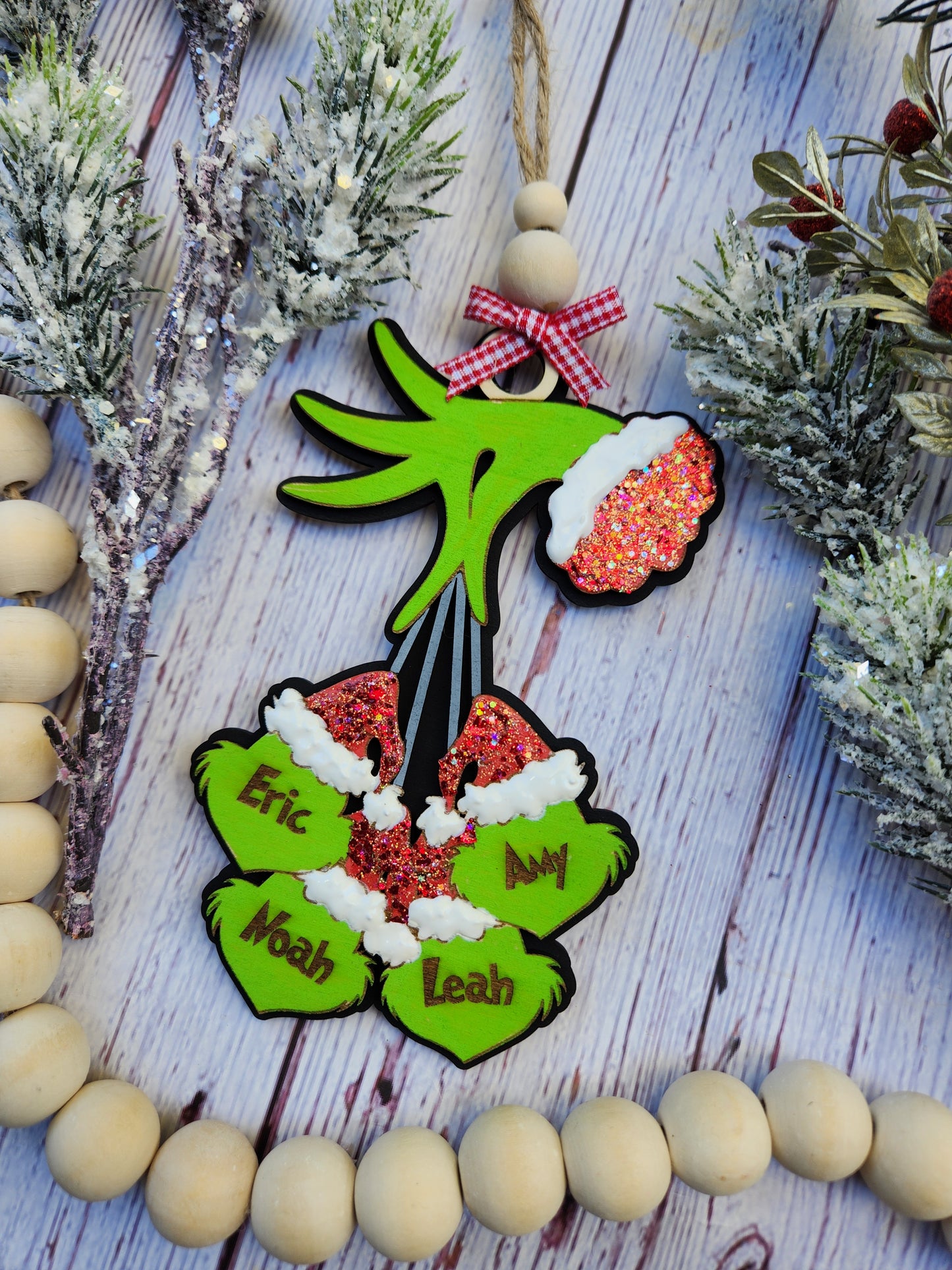 Customized Grinch Family Ornament