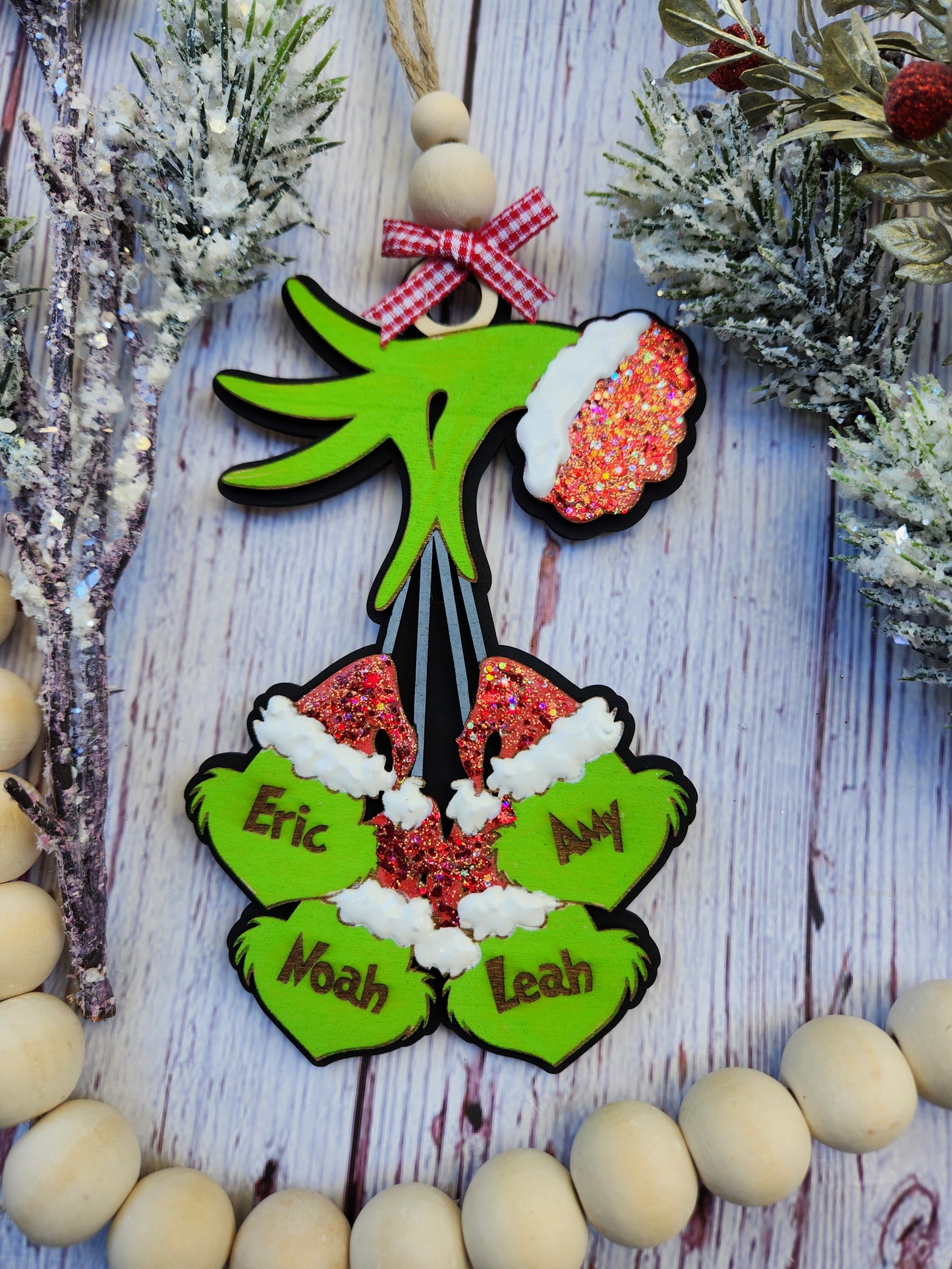 Customized Grinch Family Ornament