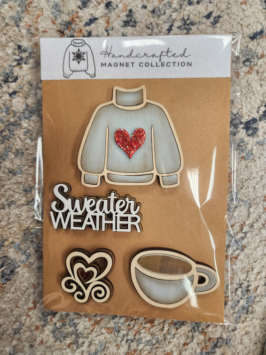 Sweater Weather magnet set