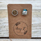 Micro Milk and Cookies earrings