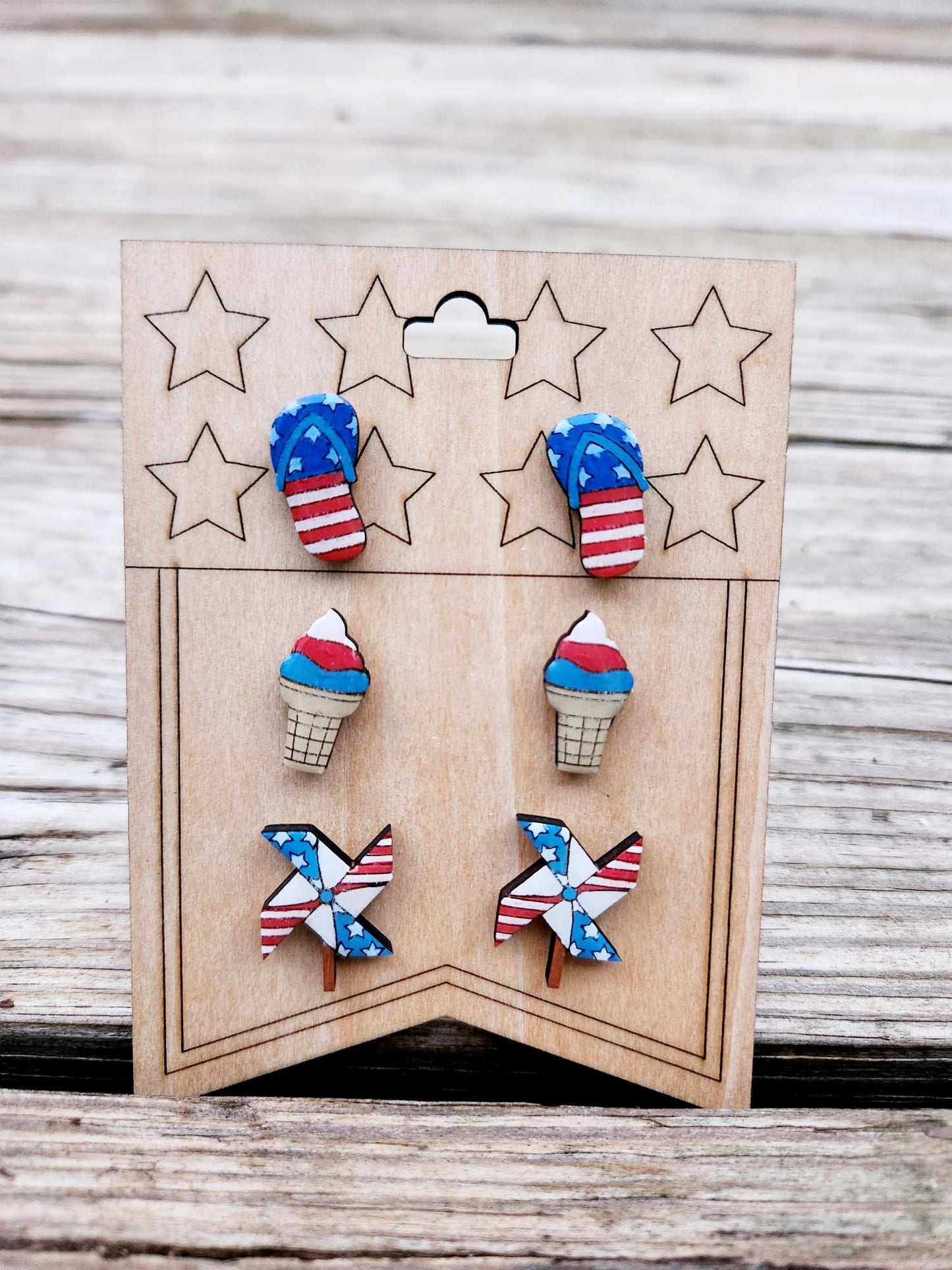 4th of July Stud Earring Set