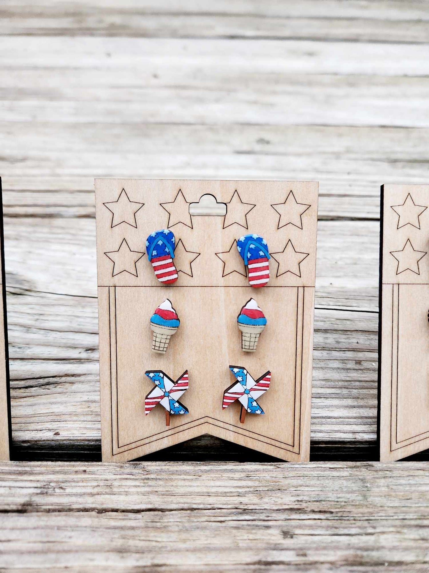 4th of July Stud Earring Set