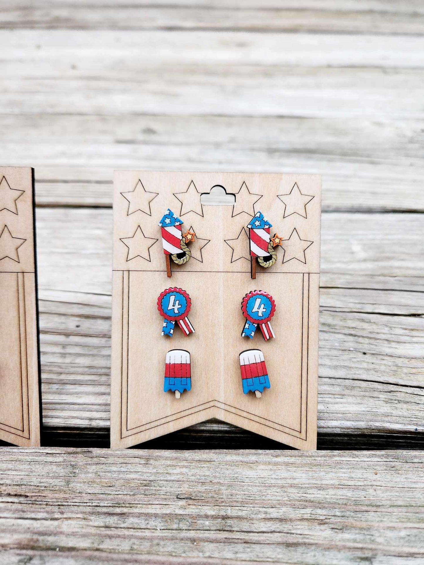 4th of July Stud Earring Set