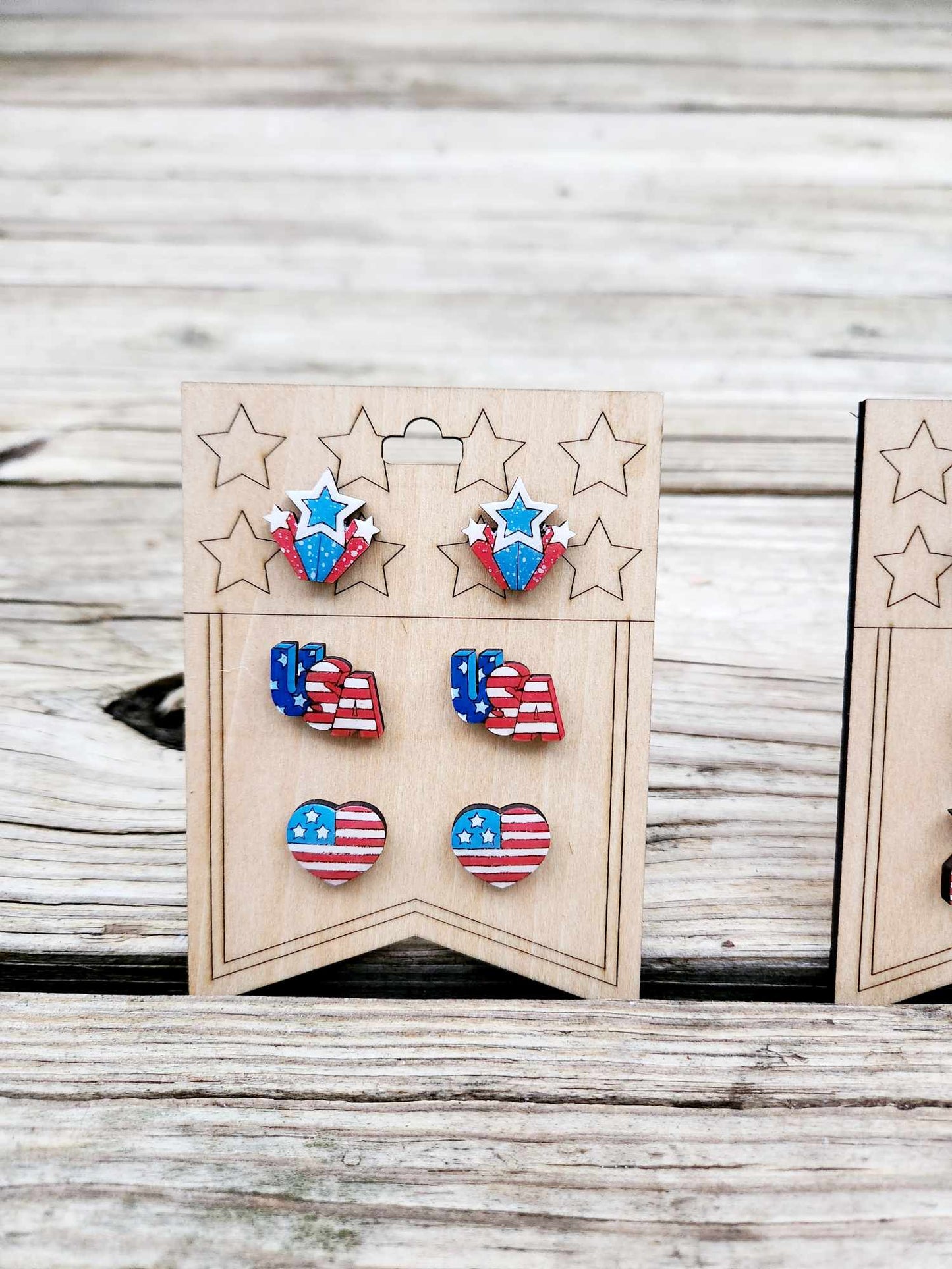 4th of July Stud Earring Set