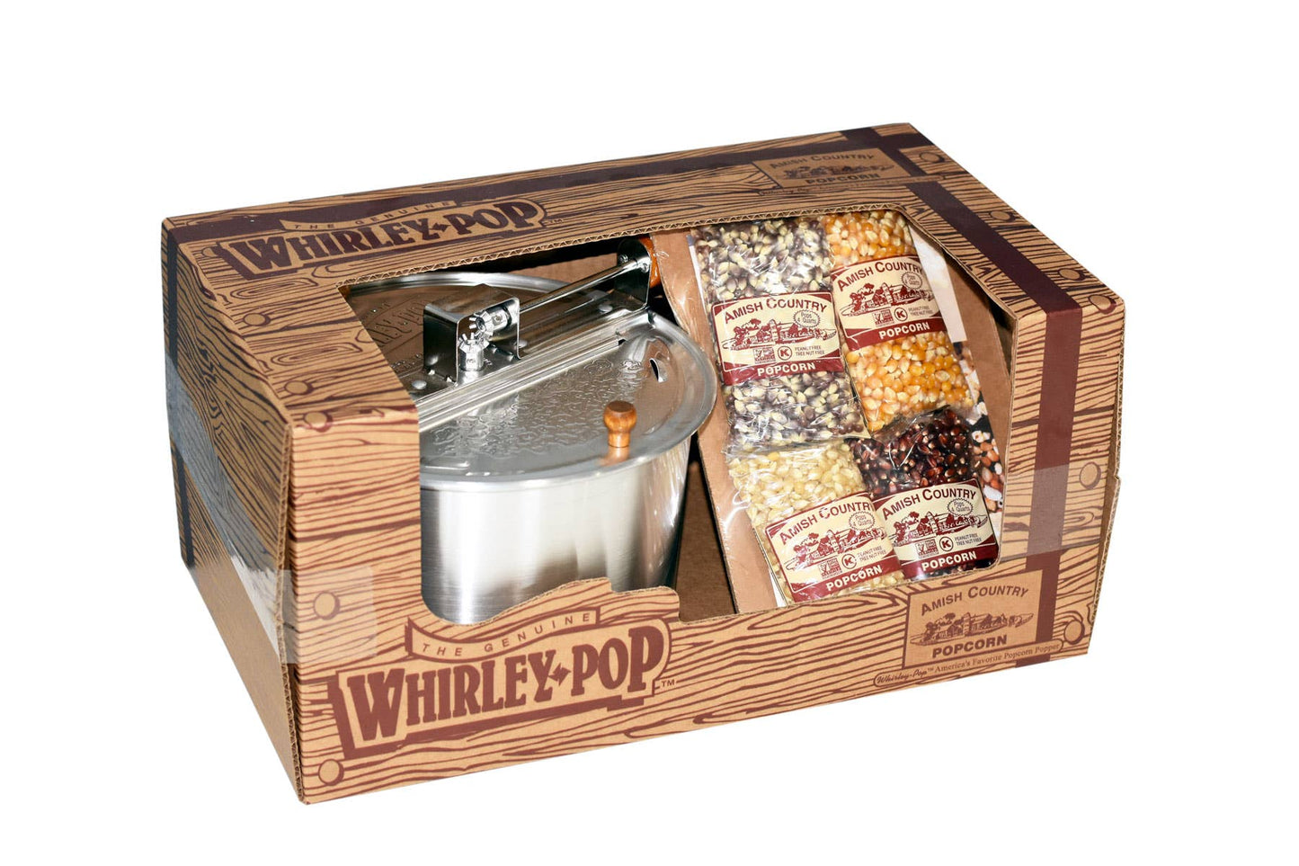 Whirley Pop Gift Set w/ 4oz Bags of Popcorn