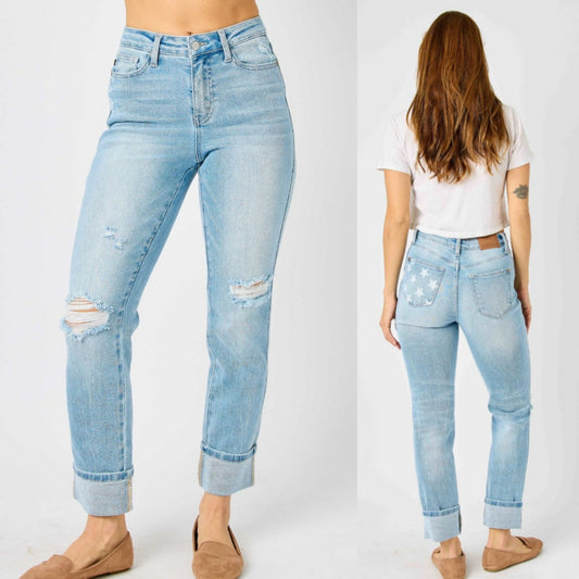 Judy Blue boyfriend star jeans