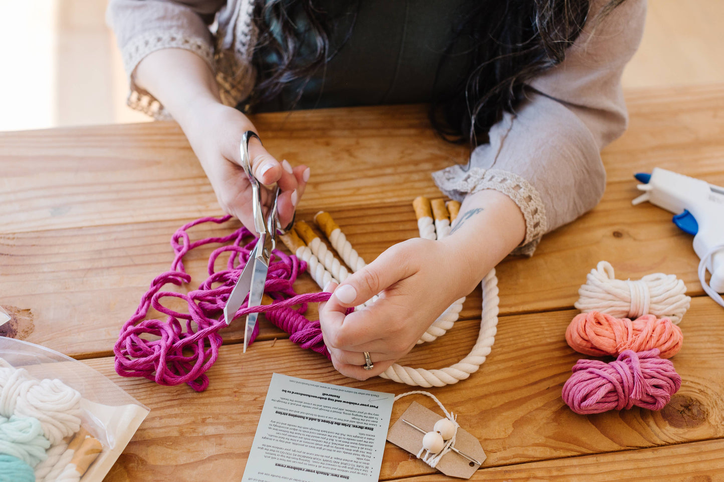 DIY Macrame Rainbow Kit