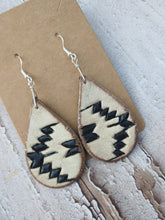 Load image into Gallery viewer, White on Black Southwest Earrings
