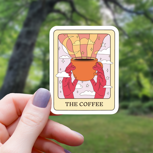 The Coffee Tarot Pastel Sticker