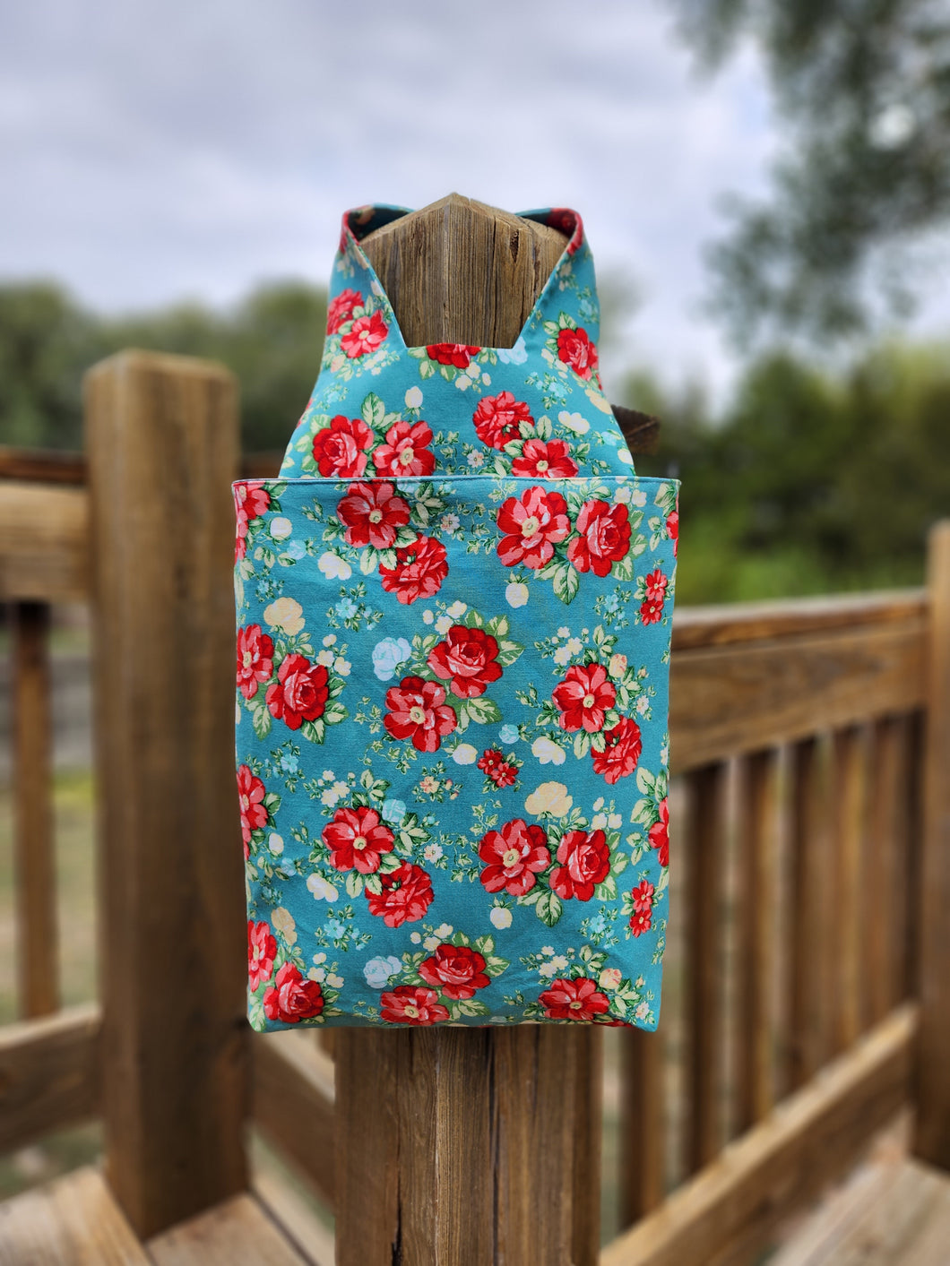 Floral car trash bag