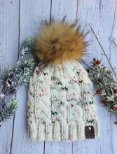Load image into Gallery viewer, Christmas cable knit beanie
