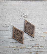 Load image into Gallery viewer, Diamond Leather Earrings
