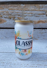 Load image into Gallery viewer, Classy 18oz Glass Cup
