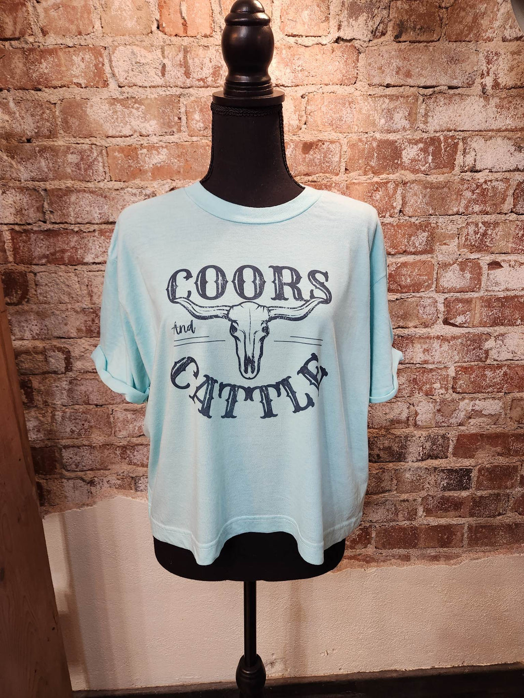 Coors and Cattle boxy T-shirt