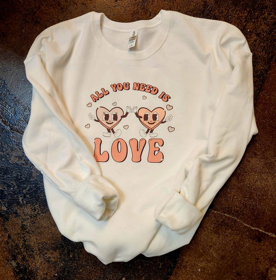 All you need is Love sweatshirt