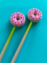 Load image into Gallery viewer, Pink Donut Knitting Needle Point Caps Stocking Stuffers Gift
